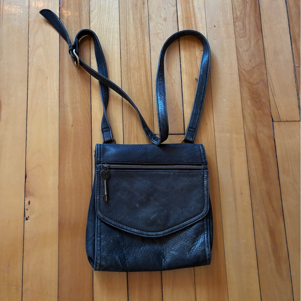 Fossil Black Leather Handbag